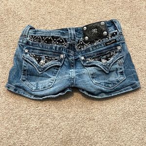 Miss Me Embellished Denim Shorts